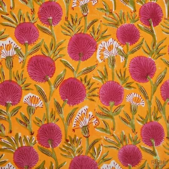 Ridhi Round Tablecloth Hand Block Print 100% Cotton Reusable Bubblegum Pink 132 Inch Table Cover Decorative Everyday Use for Dining, Home, Party, Wedding, Farmhouse Gift for Spring, Mother's Day