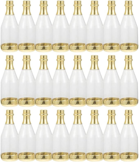 Gadpiparty Bottle Candy Box Mini Clear Candy Containers Party Favor Bottles for Wedding Birthday Shower and Holiday Decorations 4.48 Inch Reusable Storage