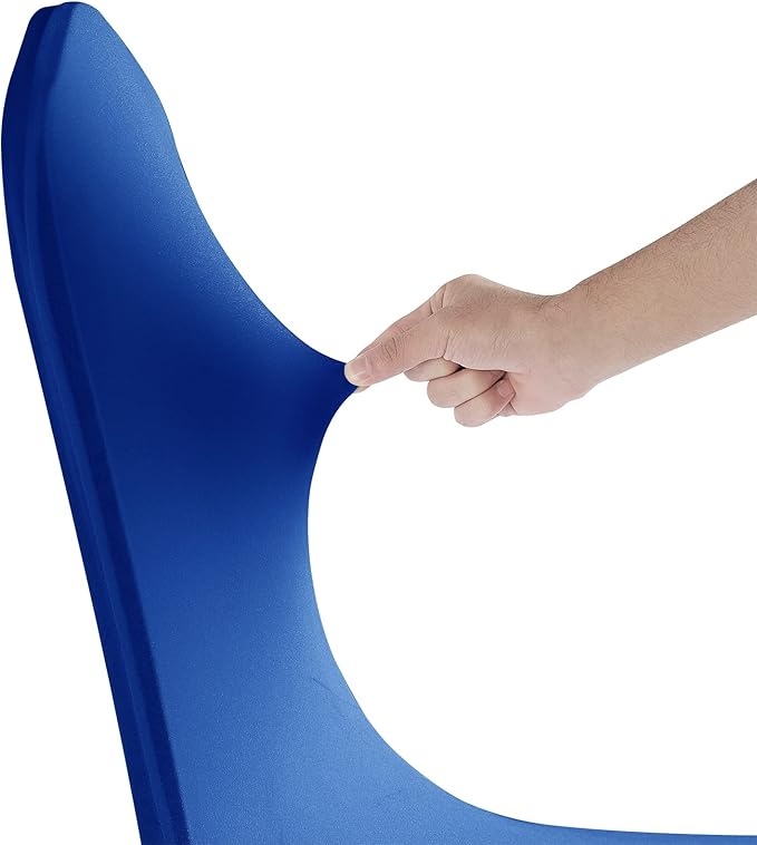 SuperO Waterproof Spandex Chair Cover 25PCS, Stretch Dining Chair Covers, Polyester Outdoor Chair Covers, Protector Stretch Chair Cover for Party Universal, Banquet, Wedding Event, Hotel(Royal Blue)