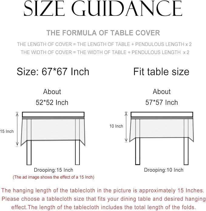 patdrea Vintage French Linen Tablecloth,Square,67"x67"-Botticelli | Elegant Table Cloth for Square Table,Sage Green Floral Vine Patterned,for Dining Room Tea Party Thanksgiving