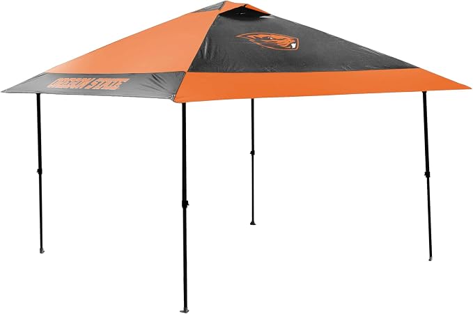 Logo Brands NCAA 12x12 Solo Up Canopy - 144 Square Feet of Shade – One-Person Easy Setup, UV-50 Protection, Rolling Storage Bag – Perfect Tent for Tailgates and Outdoor Events