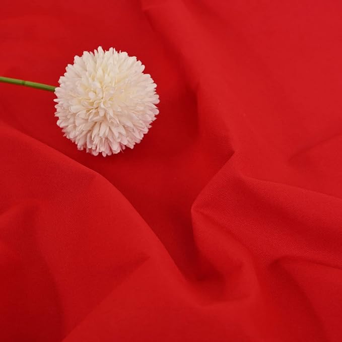 Fani 10 Pack 120 Inch Round Red Polyester Tablecloths for Round Table, Wrinkle & Stain Resistant, Perfect for Wedding Party, Banquet & Camping
