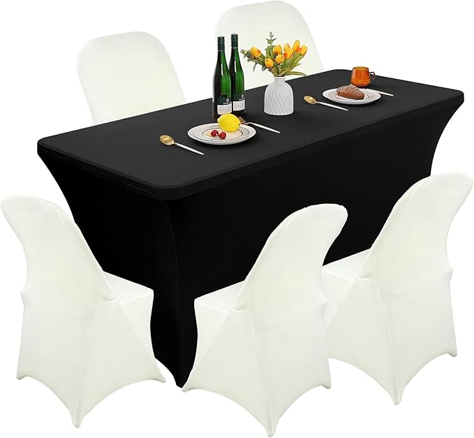 40PCS Stretch Spandex Folding Waterproof Chair Covers,Universal Fitted Chair Cover Protector for Wedding Party Banquet Holidays Celebration Decoration(Ivory)