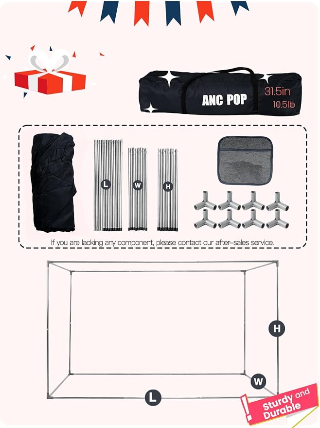 ANC POP Portable Bed Tent, Blackout Privacy Canopy with 3 Doors & Breathable Mesh, Large Space for Adults, Indoor Sleeping Shelter for Dorms/Shared Rooms