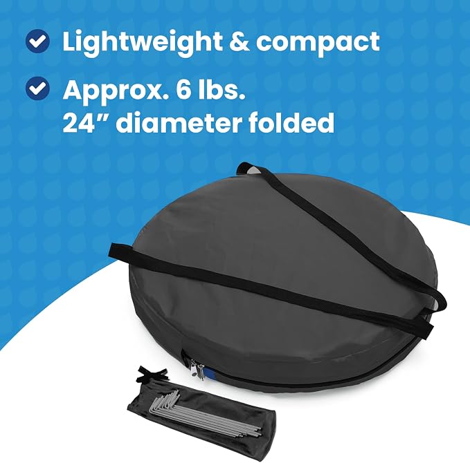 Under the Weather WeatherPod Tank MyPod™ Mesh 1-2 Person Pop-Up Screen Tent Pod - The Original Shark Tank - Keeps Out Bugs, Mosquitos with UPF 50 Sun Protection