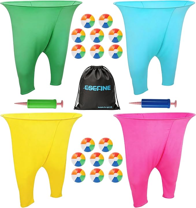 Granny Pants Yard Game, Giant Stretchy Pants Games for Family, Hilarious Game Set, Granny Pant Outdoor Party Games, Team Family Party Field Game Set