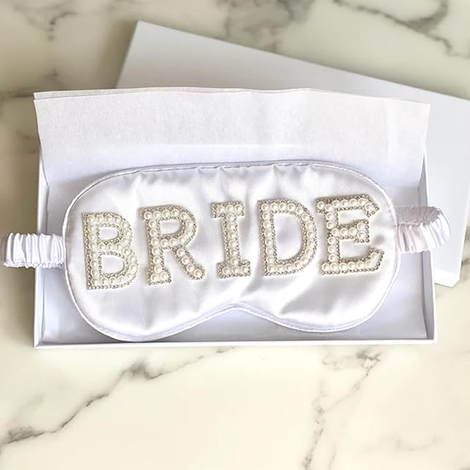 3 Pcs Bride Hair Clip, Bride Claw Clip Sash and Sleep Mask, Bridal Claw Clips Eye Mask, Bachelorette Sash, Bridal Bachelorette for Party Hair Clips, Bridesmaid Wedding Accessories Party Gifts
