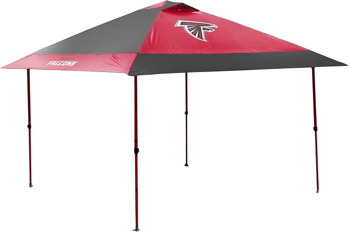 Logo Brands NCAA 12x12 Solo Up Canopy - 144 Square Feet of Shade – One-Person Easy Setup, UV-50 Protection, Rolling Storage Bag – Perfect Tent for Tailgates and Outdoor Events