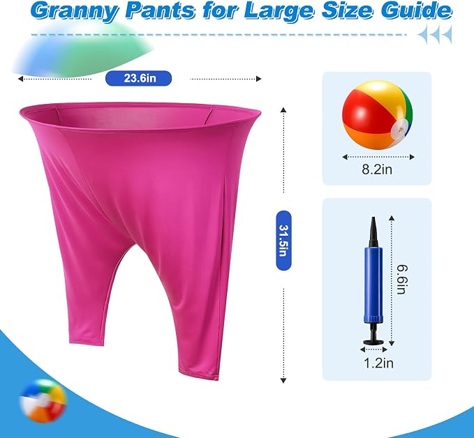 Granny Pants Yard Game Sets,4PCS Granny Pants Family Party Outdoor Games with Bouncy Balls for Adults and Kids,The Family Reunion Ultimate Backyard Party Games
