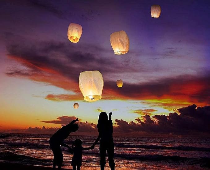 10Pack White Paper Lanterns Decorative Hanging Ball Round Paper Lantern Lamps for Wedding Birthday Party Home Decorations