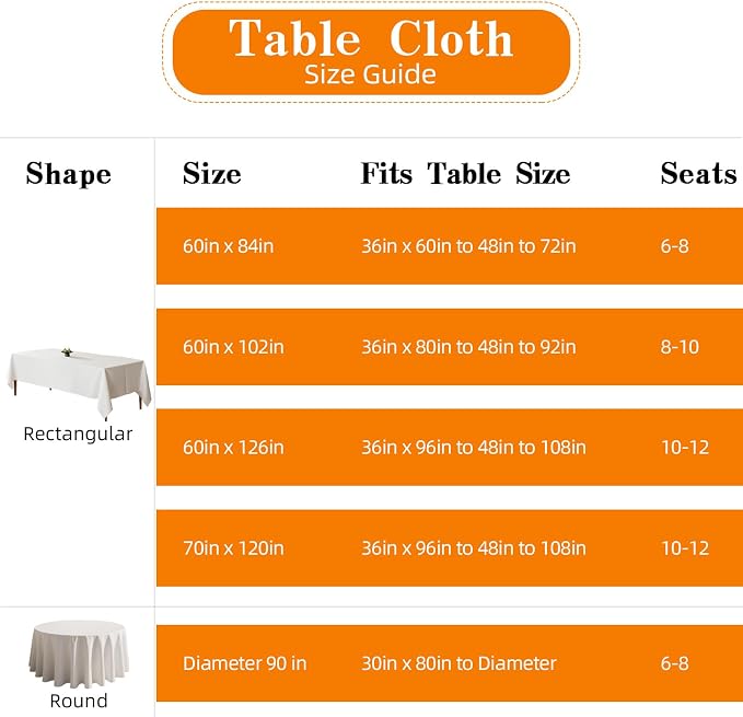 WIGENIUS 2 Pack White Table Cloth Rectangle Tablecloths 70X120 Inch,Polyester Table Cloth for 8 Foot Rectangle Tables,Wrinkle Resistant Washable Fabric Table Covers for Party,Wedding Banquet