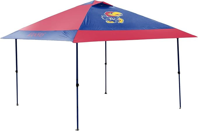 Logo Brands NCAA 12x12 Solo Up Canopy - 144 Square Feet of Shade – One-Person Easy Setup, UV-50 Protection, Rolling Storage Bag – Perfect Tent for Tailgates and Outdoor Events