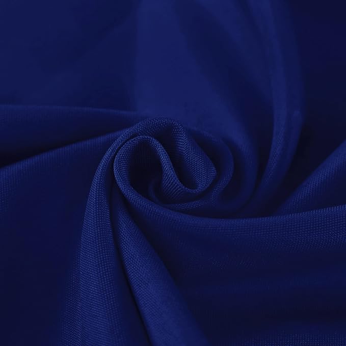 Fokitut 2 Pack Waterproof Square Tablecloth, 70x70 Inch, Stain Resistant and Wrinkle Polyester Table Cloth, Fabric Table Cover for Kitchen Dining, Wedding, Party, Holiday Dinner-Royal Blue