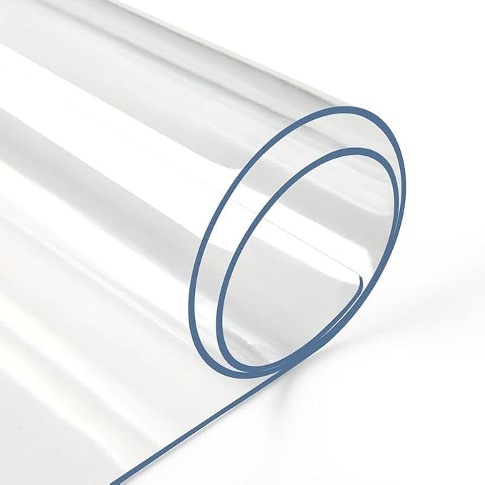 Deep Dream 2.0mm Clear Desk Cover Protector, 36×70 Inch Clear Table Cover Protector, Table Cover Tablecloth Protector, Table Protector for Dining Room Table