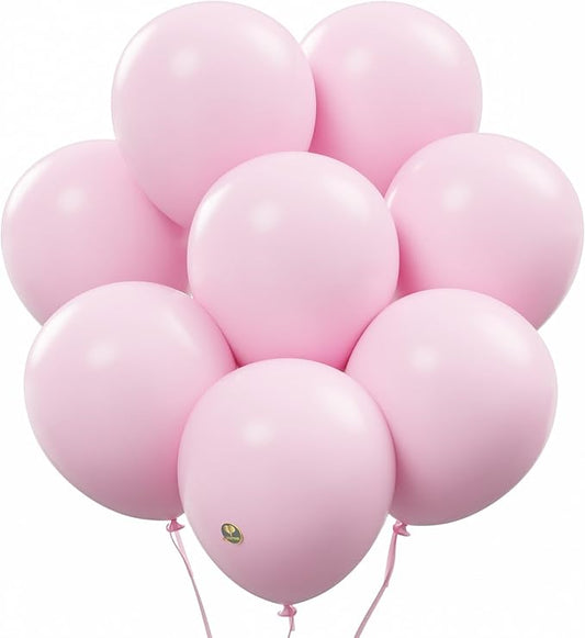 AFTERLOON® Biodegradable Balloons 24 pcs Pastel Pink 12 Inch, Matte Color Thickened Extra Strong Latex Helium Float, Colorful Bulk Color ballon baloon Globos Para Decoration De Fiestas Kids