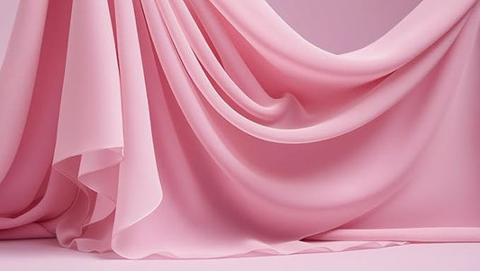 New Star Fabrics Chiffon Fabric, Continuous 60" Wide (30ft) Sheer Material, 100% Soft Polyester, Ideal for Wedding, Party, Event Decor, Draping, and Dresses (Baby Pink, 20 Yards)