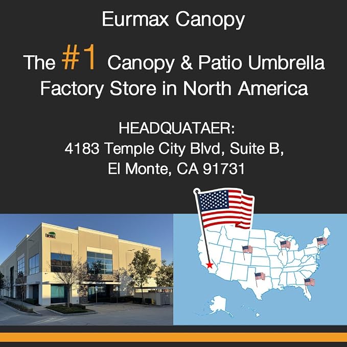 Eurmax USA NOMATTER ONE-Person Open&Close 10x10ft Pop Up Canopy Tent，Portable Shelter Canopy for Outdoor Events，Instant Canopies, Temporary Sunshade,Bonus 4 Sand Bags(Black)