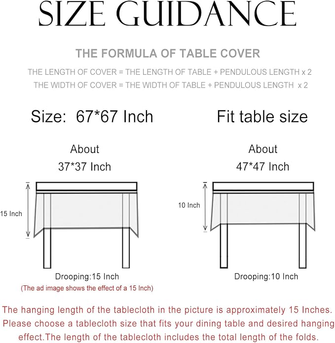 patdrea Vintage French Linen Tablecloth,Square,67"x67"-Ivar B | Elegant Table Cloth for Square Table,Blue and White Floral Patterned,Dining Room,Tea Party,Thanksgiving Decor