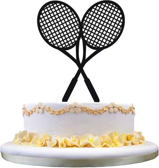 Tennis Rackets Birthday Cake Topper - Tennis Racquet Cake Topper