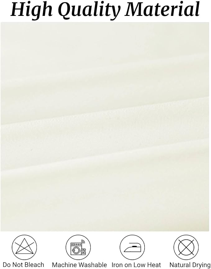 Fokitut 6 Pack Round Tablecloth, 108 Inch, Stain Resistant and Wrinkle Polyester Table Cloth, Fabric Table Cover for Kitchen Dining, Wedding, Party, Holiday Dinner-Ivory