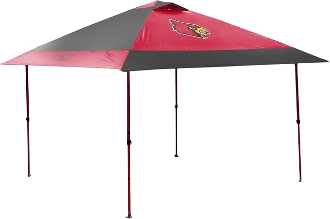 Logo Brands NCAA 12x12 Solo Up Canopy - 144 Square Feet of Shade – One-Person Easy Setup, UV-50 Protection, Rolling Storage Bag – Perfect Tent for Tailgates and Outdoor Events