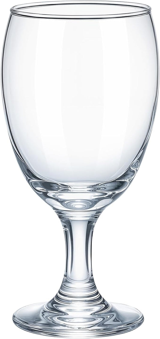 Patelai Set of 1 Water Goblet, 16 oz Clear Drinking Glasses Bulk Dishwasher Safe, Stemmed Water Glass for Juice Wine Beer Tea Sangria Cold Beverages, Reusable Glassware for Home Party Restaurant
