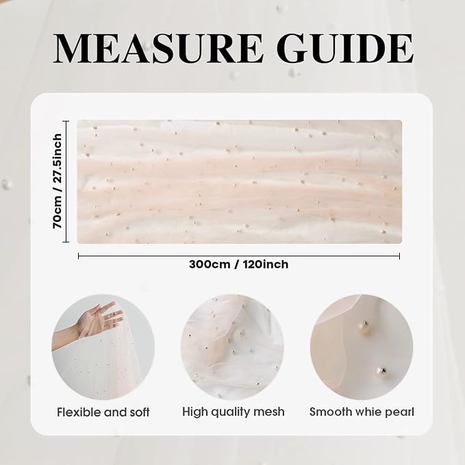 Artoid Mode 6PCS Pearl Pink Gauze Table Runner 120 Inch 10FT, Seasonal Sheer Dining Holiday Wedding Birthday Baby Shower Table Decor for Home Party