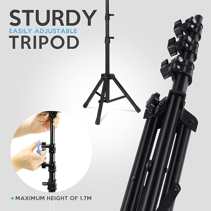 DJ Lights with Carry Bag,5IN1 DJ Party Lights with Stand Party Light Disco Light by Remote Control Sound Activated Uplights for Gig Band Wedding Event Show