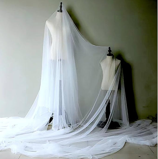 Tulle Fabric,mesh Fabric, Stretch net, White Sewing for Bridal/Wedding Dress 3 Yard (Pure White)