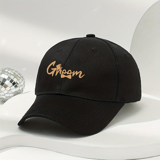 LADY&HOME Bachelor/Bachelorette Party Baseball Hats Set, Embroidered Adjustable Cotton Truck Caps