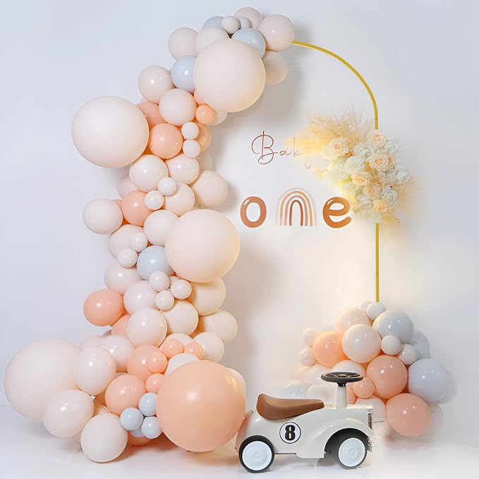 Putros Arch Backdrop Stand, 7.2ft, Metal Wedding Arch Stand, Gold, Arched Background Frame for Birthday Party, Baby Shower, Graduation, Photography Decoration