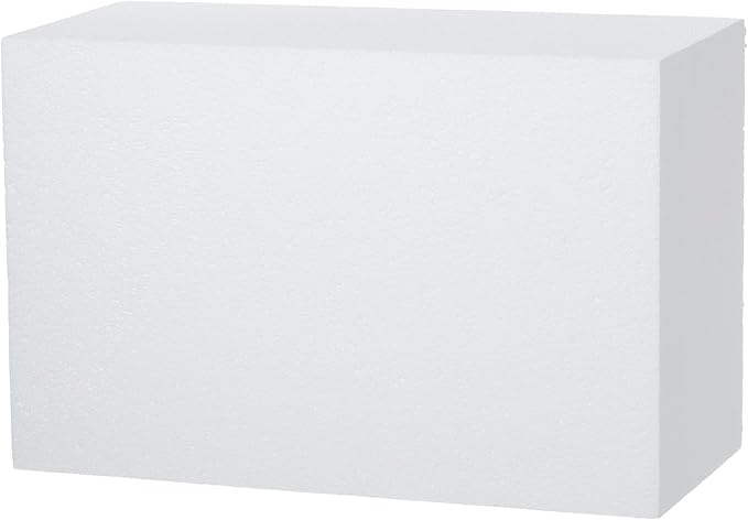 Crafare Craft Foam Blocks Large 17X11X7inch Polystyrene EPS Foam Blocks for Arts Projects Sculptures Modeling Floral Arrangements and Centerpieces