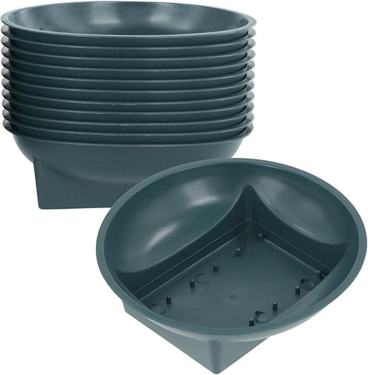 Lnrueg 18 Pcs Floral Supplies Green Bowls for Flower Arrangements, Floral Arrangements Bowls for Holiday Wedding Fresh Flower Decoration Supplies