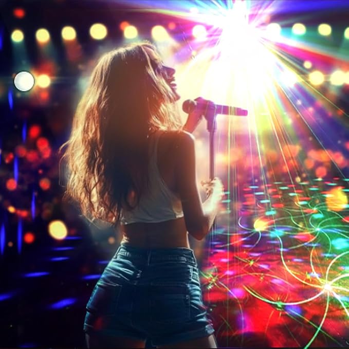 Party Lights Disco Ball Light Dj Disco Night Lights Stage Starry Sky Lights Party Decoration with Remote Control for Party Birthday Room Decoration Wedding Holiday
