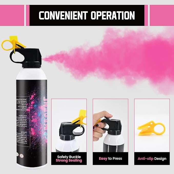 Gender Reveal Fire Extinguisher Blue or Pink Large Gender Reveal Smoke Powder 2Pack Fire Extinguisher Baby Gender Reveal Powder Smoke for Gender Reveal Ideas Boy or Girl Powder Colored for Party Decor