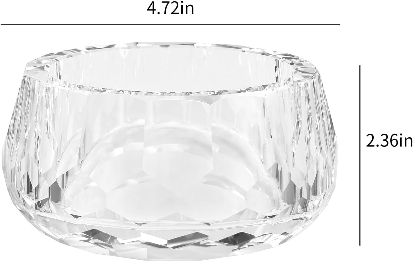 kitCom Jar of Crystal Jewelry, Crystal Wedding Candy Buffet Jar, Home Decoration Party Cotton Swab Storage, Office Birthday Gift (2lb)