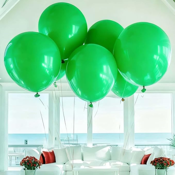 30 Pack Green Balloons 36 Inch Green Latex Large Balloon Bulk - for Forest Party Decorations and Events