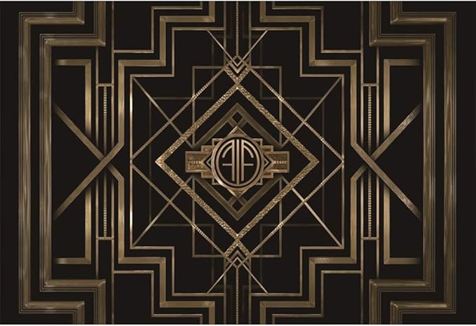 Leyiyi 10x8ft Great Black and Gold Birthday Photography Backdrop Adults Children Party Black and Gold Golden Banner Photo Studio Booth Background Newborn Baby Shower Decoration