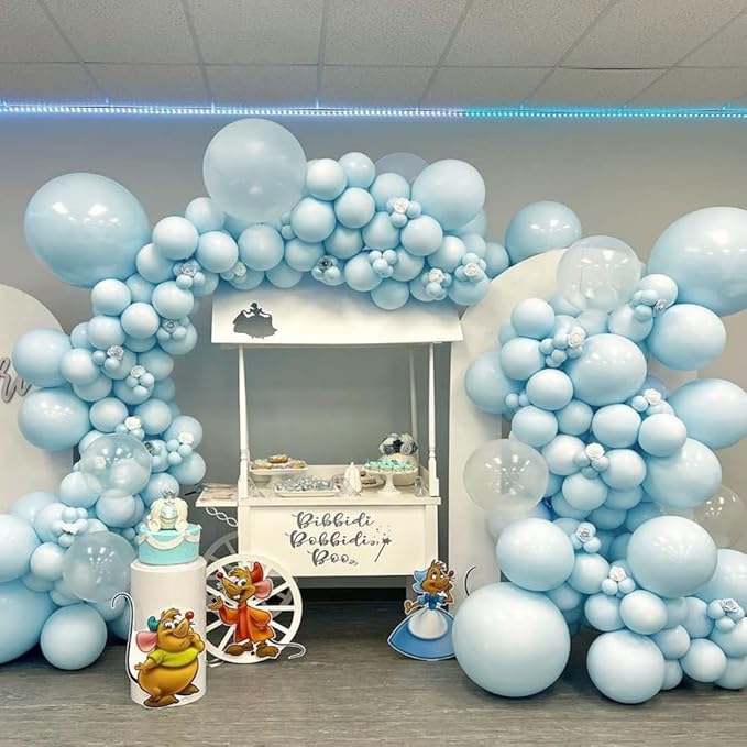 Double Stuffed Nude Beige Balloons Garland Macaron Blue Apricot Balloons White Sand Baby Blue Balloons Arch Kit For Boho Party Baby Shower Netural Gender Reveal Birthday Decorations