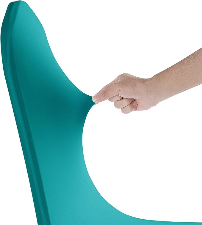 SuperO Waterproof Spandex Chair Cover 12PCS, Stretch Dining Chair Covers, Polyester Outdoor Chair Covers, Protector Stretch Chair Cover for Party Universal, Banquet, Wedding Event, Hotel(Turquoise)