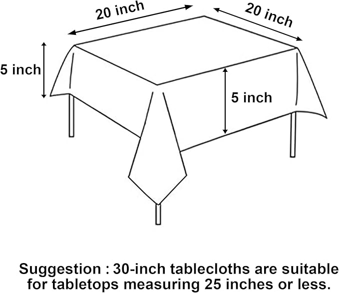 Hiasan 2 Pieces Taupe Square Tablecloth - Waterproof and Spillproof Restaurant Washable Polyester Table Cloth for Dining Room, 30 x 30 Inch
