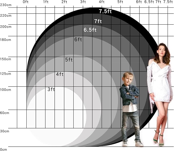 Rustic Wood Round Backdrop 7.2ft Vintage Brown Wooden Circle Photo Backdrop Fabric Kids Adults Portrait Birthday Baby Shower Party Decoration Wall Backdrop Photo Props Polyester