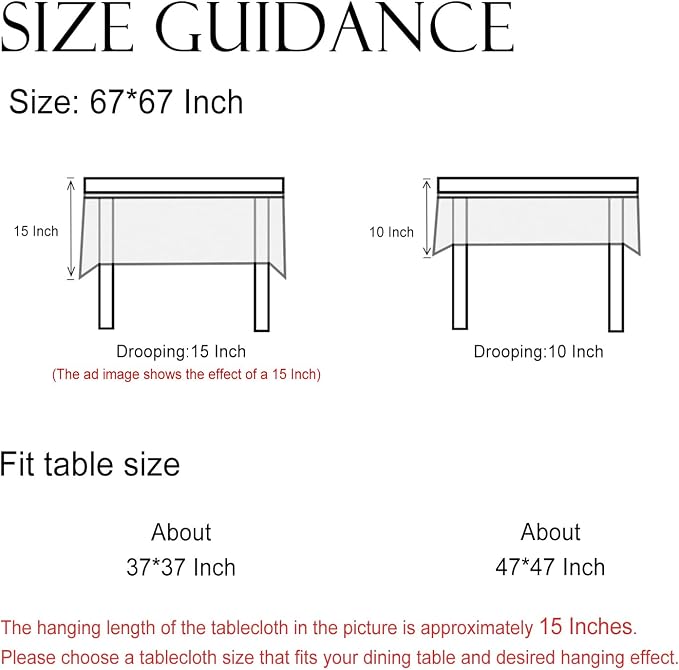 ISAENNE Designer French Square Linen Large Tablecloth,67"x67"-Bertina E | Elegant Vintage Table Cloth,Colorful Floral Pattern,Beautiful,Durable,Heavyweight,Dining Room,Kitchen,Thanksgiving,Decor