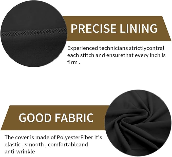 30 Pcs Black Folding Chair Cover Washable Removable Universal Fitted Chair Cover Protector for Wedding Party Banquet Holidays Celebration Decoration Chair Covers