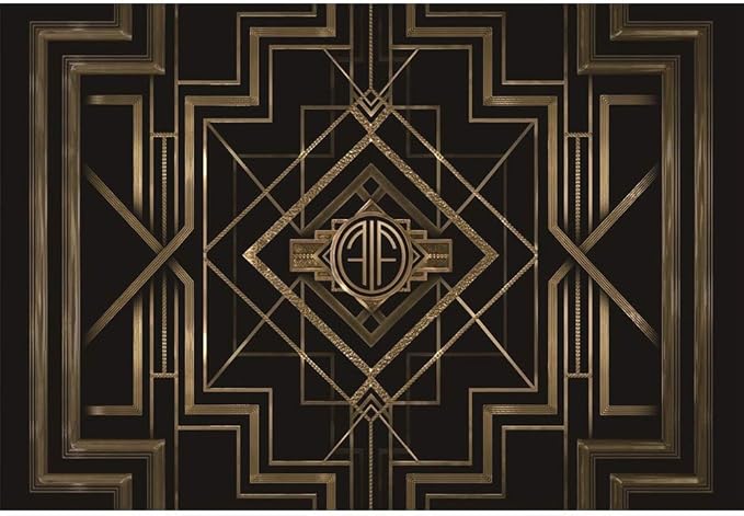 Leyiyi 10x6.5ft Great Black and Gold Birthday Photography Backdrop Adults Children Party Black and Gold Golden Banner Photo Studio Booth Background Newborn Baby Shower Decoration