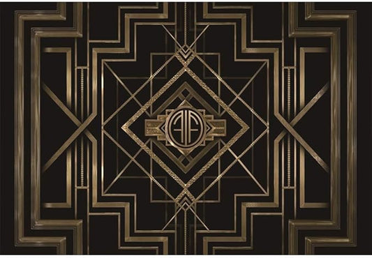Leyiyi 10x6.5ft Great Black and Gold Birthday Photography Backdrop Adults Children Party Black and Gold Golden Banner Photo Studio Booth Background Newborn Baby Shower Decoration