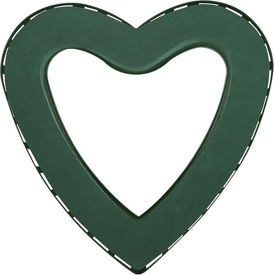 Heart Floral Foam Cage for Fresh Flowers,with Wet Floral Foam Blocks and Suction Cup, Suitable for Wedding,Home,and Garden Decorations.