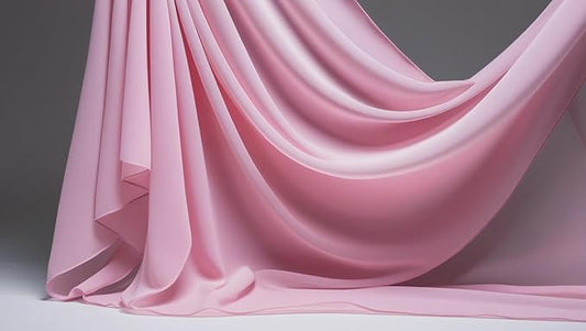 New Star Fabrics Chiffon Fabric, Continuous 60" Wide (30ft) Sheer Material, 100% Soft Polyester, Ideal for Wedding, Party, Event Decor, Draping, and Dresses (Baby Pink, 3 Yards)