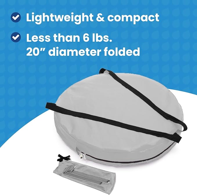 Under the Weather WeatherPod Tank MyPod™ Mesh 1-2 Person Pop-Up Screen Tent Pod - The Original Shark Tank - Keeps Out Bugs, Mosquitos with UPF 50 Sun Protection