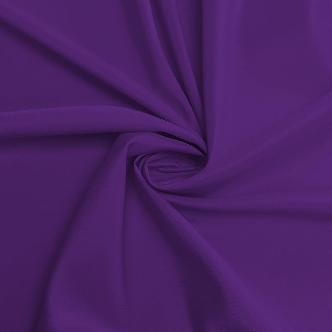 sancua Round Tablecloth - 60 Inch - Water Resistant Spill Proof Washable Polyester Table Cloth Decorative Fabric Table Cover for Dining Tables, Buffet Parties and Camping, Purple